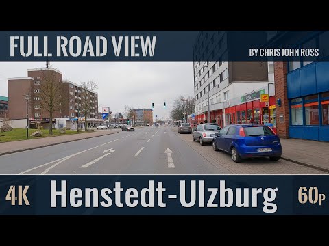 Henstedt-Ulzburg, Schleswig-Holstein, Germany: Hamburger Straße, Maurepasstraße, Kronskamp - 4K 60p