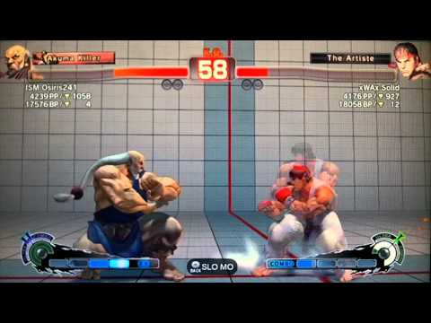 SSF4 AE:2012 ISM Osiris241 (Gouken) vs xWAx Solid (Ryu)