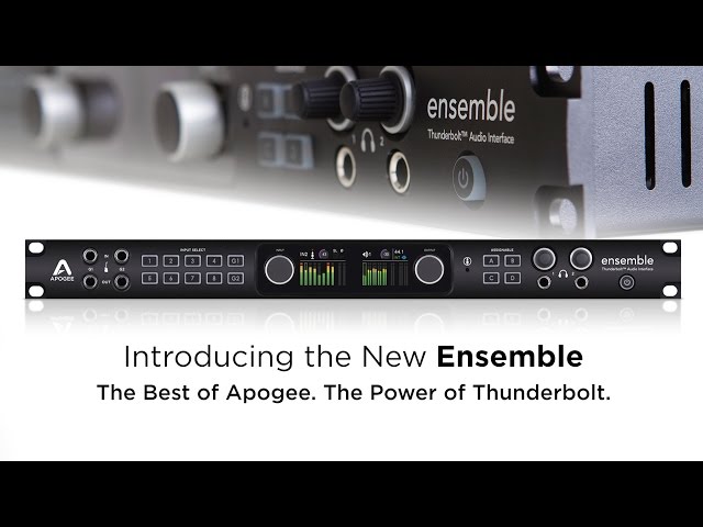 Video Teaser für Apogee Ensemble - 30x34 Thunderbolt Audio Interface
