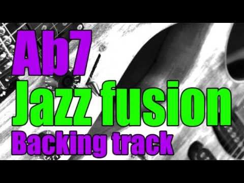 Jazz Fusion Guitar Backing Track in Ab7