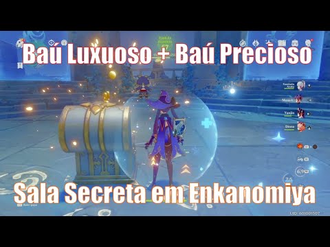 Onde Usar a Chave da Sala Secreta | Baú Luxuoso Enkanomiya Update 2.4 GENSHIN IMPACT
