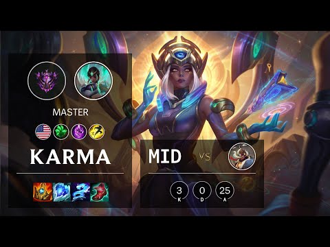 Karma Mid vs Corki - NA Master Patch 11.15