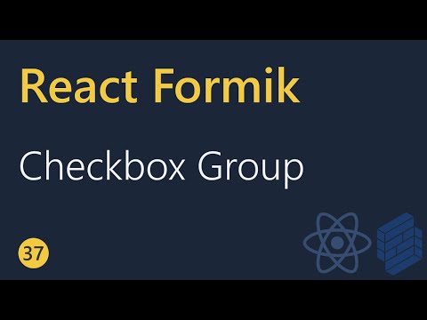React Formik Tutorial 37 Checkbox Group