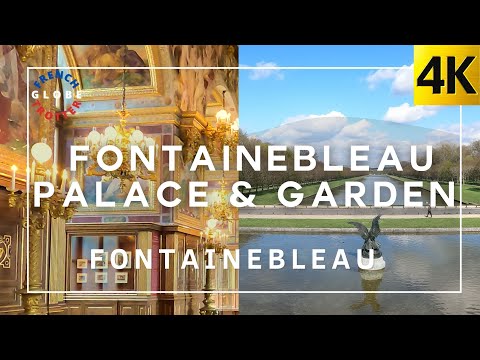 Paris Day Trip 🇫🇷🏰 4K Castle Walking| Château de Fontainebleau with Palace Music UNESCO tour