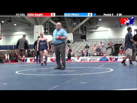 Coltin Fought vs. Dylan Peters at 2013 Junior Nationals - FILA - FS