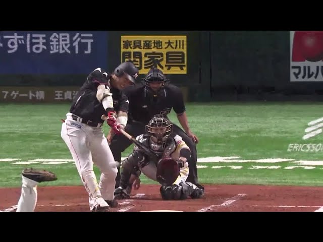 【1回表】マリーンズ・角中の一打に中村の足 vs 上林の肩!! 2018/6/30 H-M