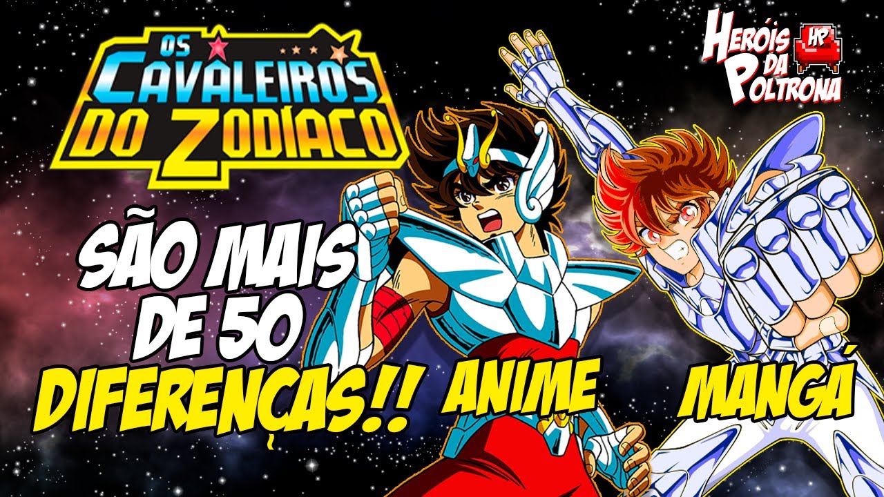 CAVALEIROS DO ZODÍACO - Todas as diferenças entre o Anime e o Mangá