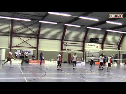 Volleybal Heren 1e div A: De Witte Olhaco H1 - SVS H1 [04-10-2014]