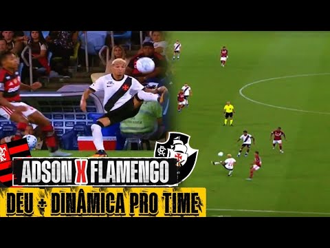 Adson se destaca contra o Flamengo: veja os melhores lances do atacante vascaíno
