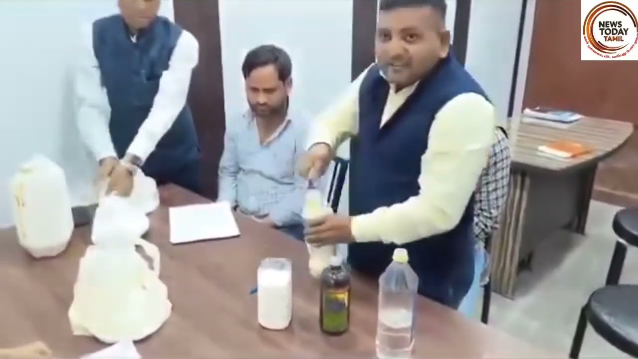 ரசாயனம் கலந்த பாலை விற்பனை செய்யும் நிறுவனம்.! ஒரு கிலோ ரசாயனத்தில் 500 லி பால்?