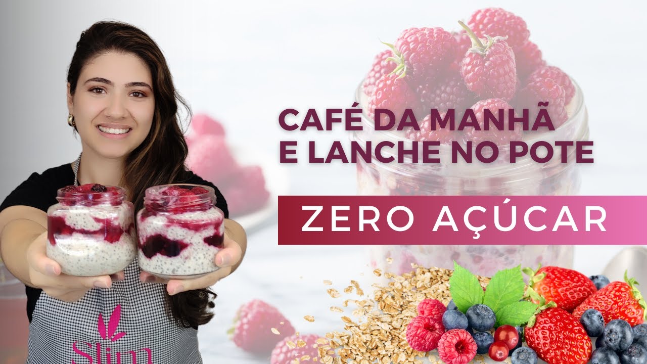 O melhor café da manhã e lanchinho com aveia, chia e frutas