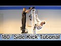Taekwondo 180° Side Kick Tutorial (180 Degrees) | GNT How to