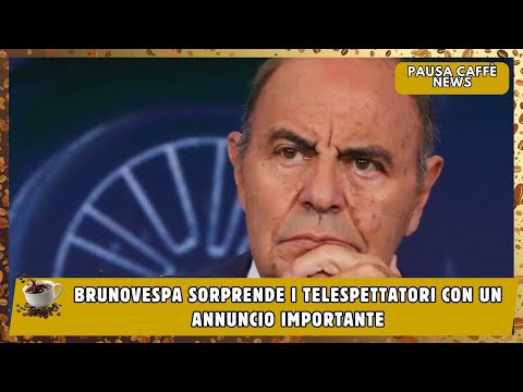 BrunoVespa sorprende i telespettatori con un annuncio importante