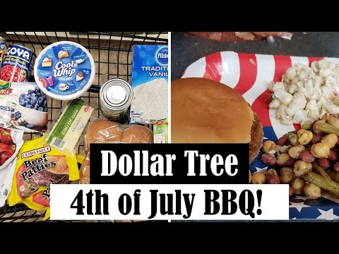 DOLLAR TREE 4TH OF JULY BBQ DINNER!