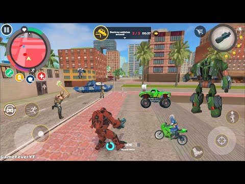 Rope Hero: Vice Town (Transformer Ball Destroy Wind Intelligent Robot)RoboBall - Android Gameplay HD