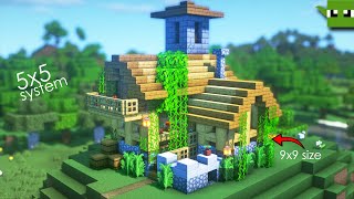 Minecraft | How to Build a 9x9 Fortified House [EASY 5x5 System]