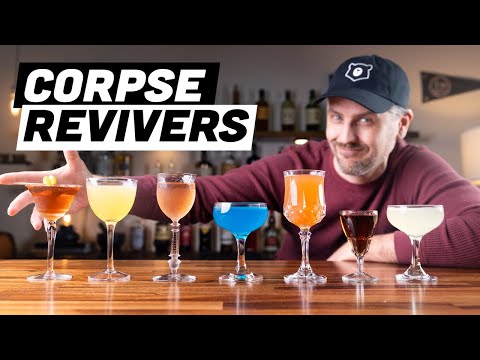 Making (almost) ALL of the CORPSE REVIVER cocktails!