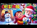 Christmas Days Of The Week Festive Learning Fun For Kids