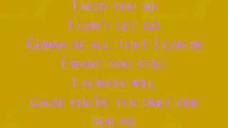 brian mcknight only one for me with lyrics