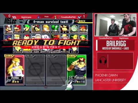Bailrigg - Nightmare (Samus) Vs. TimeMuffinPhD (C.Falcon) Melee Pools