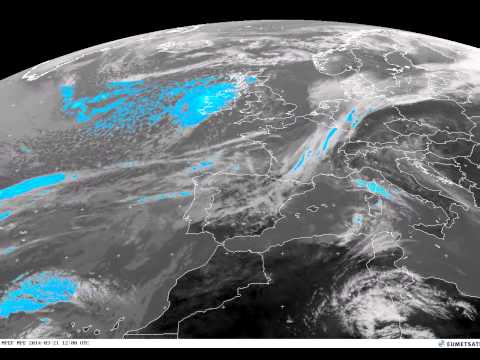 Europe percipation/clouds timelapse 21-03-2014