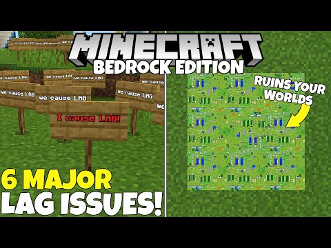 6 MAJOR LAG Issues That Could Be Killing Your Worlds! (Minecraft Bedrock Edition)