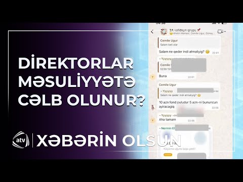 İşdən çıxarılan məktəb direktorları məsiliyyətə cəlb edilirmi?
