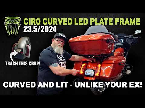 ⚡Upgrade to the Ciro Curved LED License Frame & Toss That Hideous HD Plastic Holder!⚡