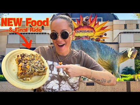 NEW Food at Disney’s Animal Kingdom | Final Ride on Dinosaur