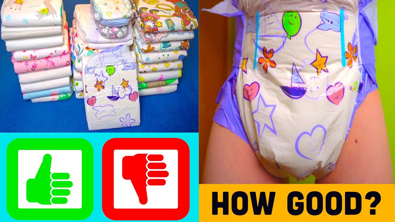 JUST 2 TAPES: PAMPERS LIKE ADULT DIAPER ABU Cushie in the practical review