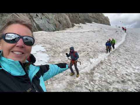 Mont Blanc- Italian Side-Glacier in Alps #video #viral #montblanc