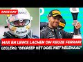 Verstappen en Hamilton lachen om keuze Ferrari, Leclerc snapt niets van strategie | GPFans Race Day