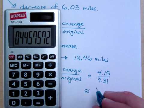 Prealgebra Part 145 Percent Increase Decrease