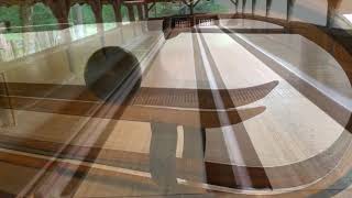 The open-air bowling pavilion