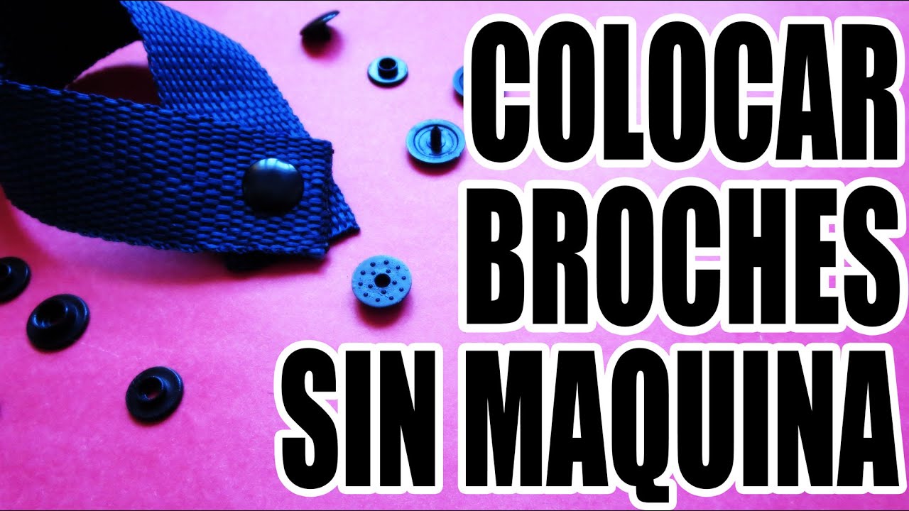 Cómo colocar broches plasticos sin máquina