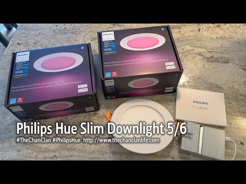TechTalk: Philips Hue Slim Downlight 5/6 6" Recessed Can Light Retrofit Installation & Demo