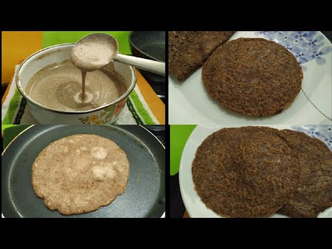Liquid Dough Ragi Chapathi/No kneading or Rolling Ragi Chapathi/Ragi Paratha with liquid dough
