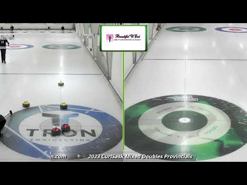 Thevenot/Kalthoff vs Kesslering/Drewitz - DRAW 1 SHEET F - 2023 CurlSask Mixed Doubles Provincials