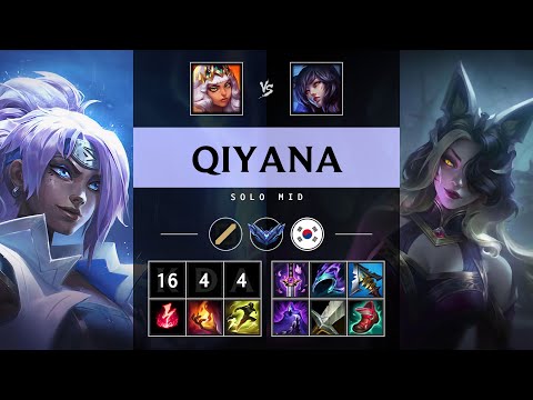Qiyana Mid vs Ahri - KR Diamond Patch 25.18