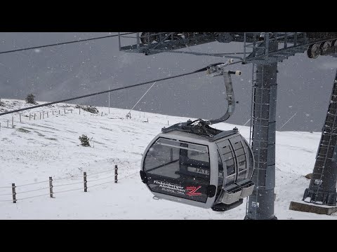 8er Finkenberg 2 Talfahrt bei Schneefall - Ski Zillertal 3000