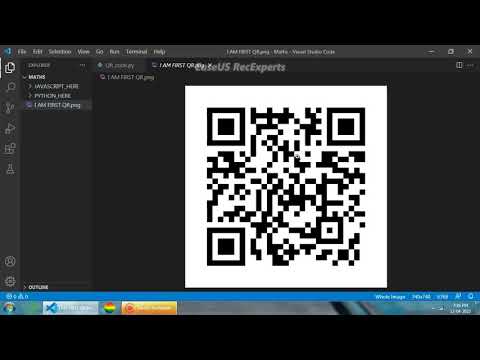 How To Make Qr Code In Python 5 Lines Code Programming Starscoding Python Programming Shorts