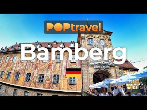 BAMBERG, Germany🇩🇪 - Old Town Hall to Rose Garden - 4K 60fps (UHD)