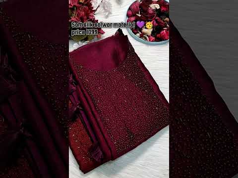 LATEST FANCY SOFT SILK DRESS MATERIALS | NEIDHAL.COM 22 APR 23 1857#SHORT