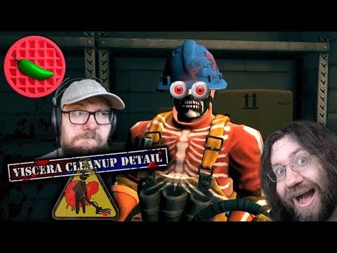 HALLOWEEN MOPPING MARATHON! -- Let's Play Viscera Cleanup Detail (House of Horror DLC) (Co-op)