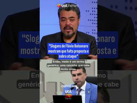 Sakamoto: Slogans de Flávio Bolsonaro mostram que falta proposta e sobra ataque