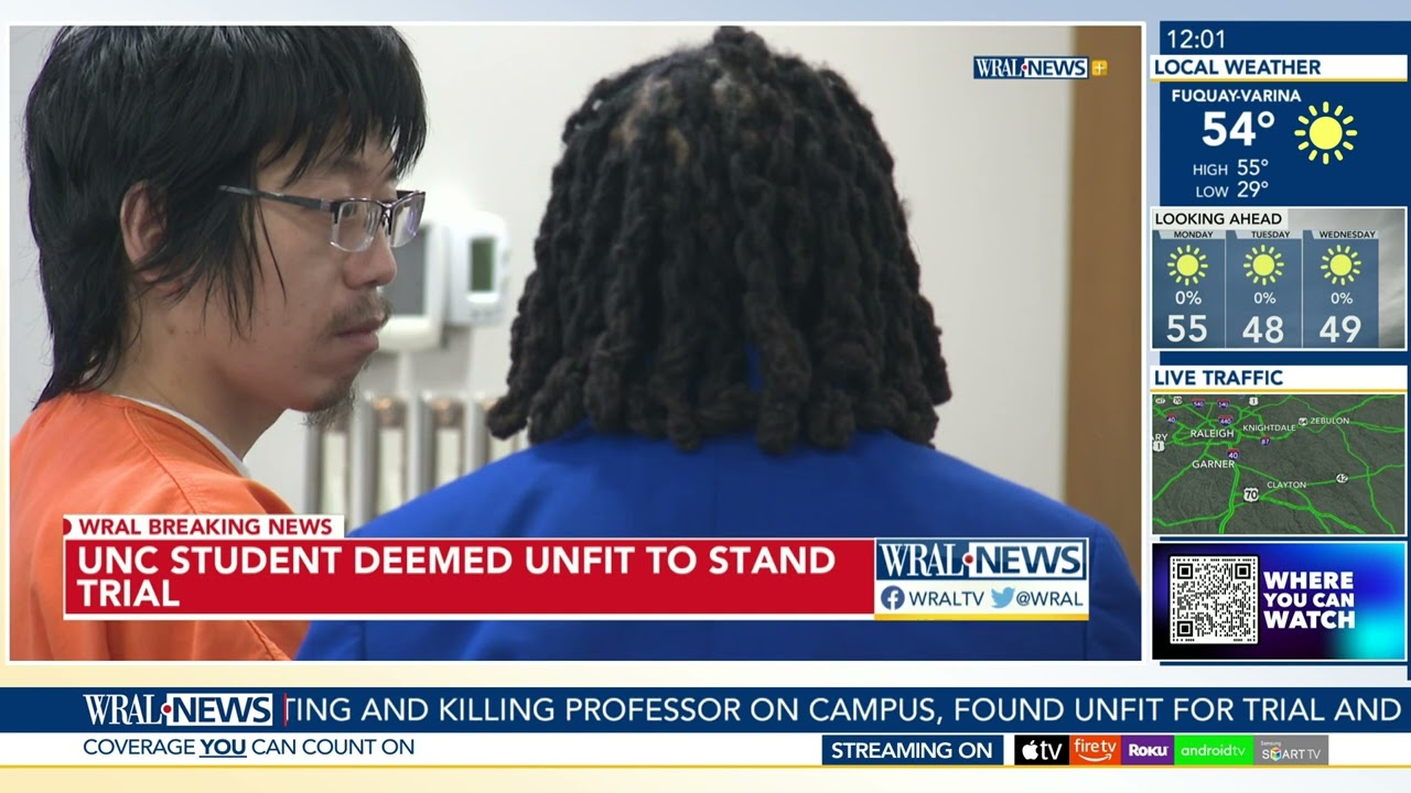UNC Graduate Student Found Unfit for Trial in Faculty Adviser’s Killing
