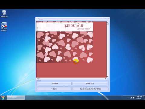 MS Word Valentine's Day Card Template Software