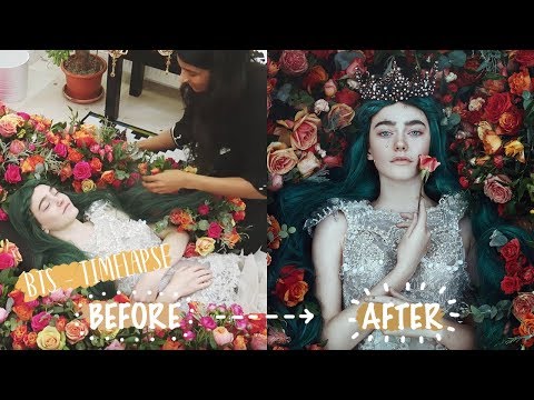 STRIKING PORTRAITS WITH DISCARDED WEDDING FLOWERS - BELLA KOTAK