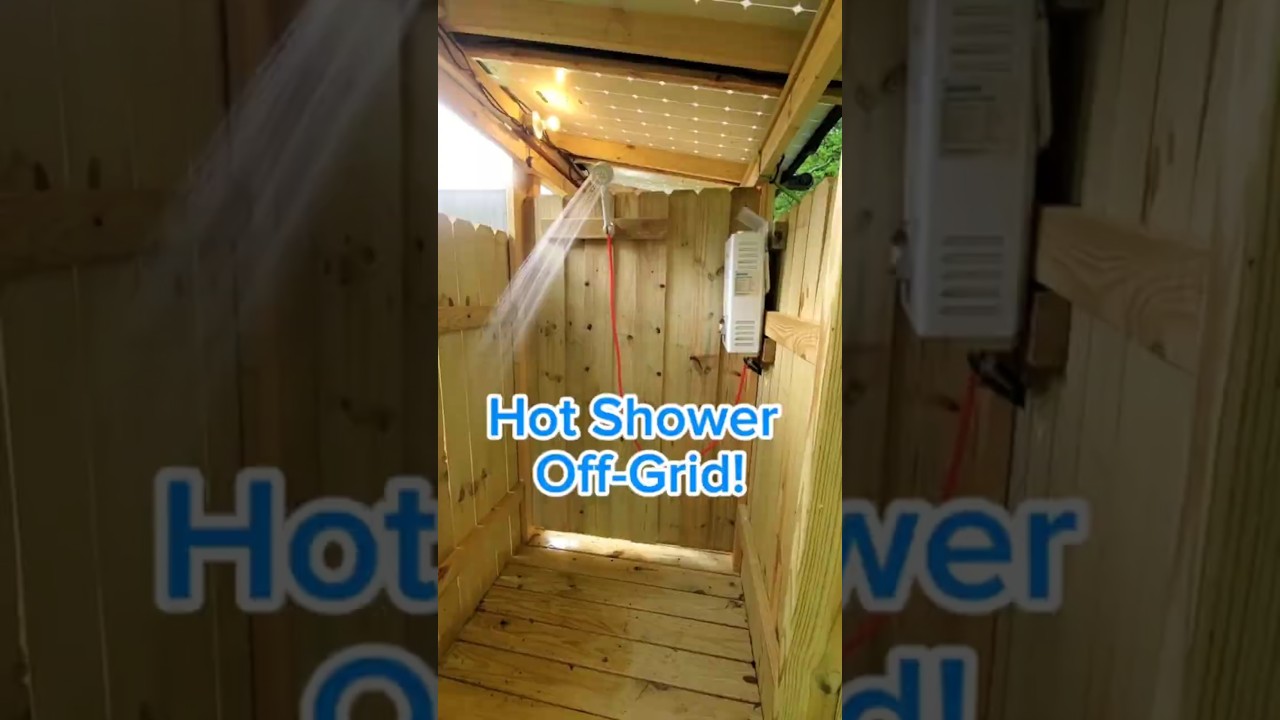 Solar Bathroom, 100% Off-Grid Self Contained Toilet & Shower #watersystem #diy #homesteading #solar