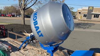 Kobalt Cement Mixer Review (Newer Model)
